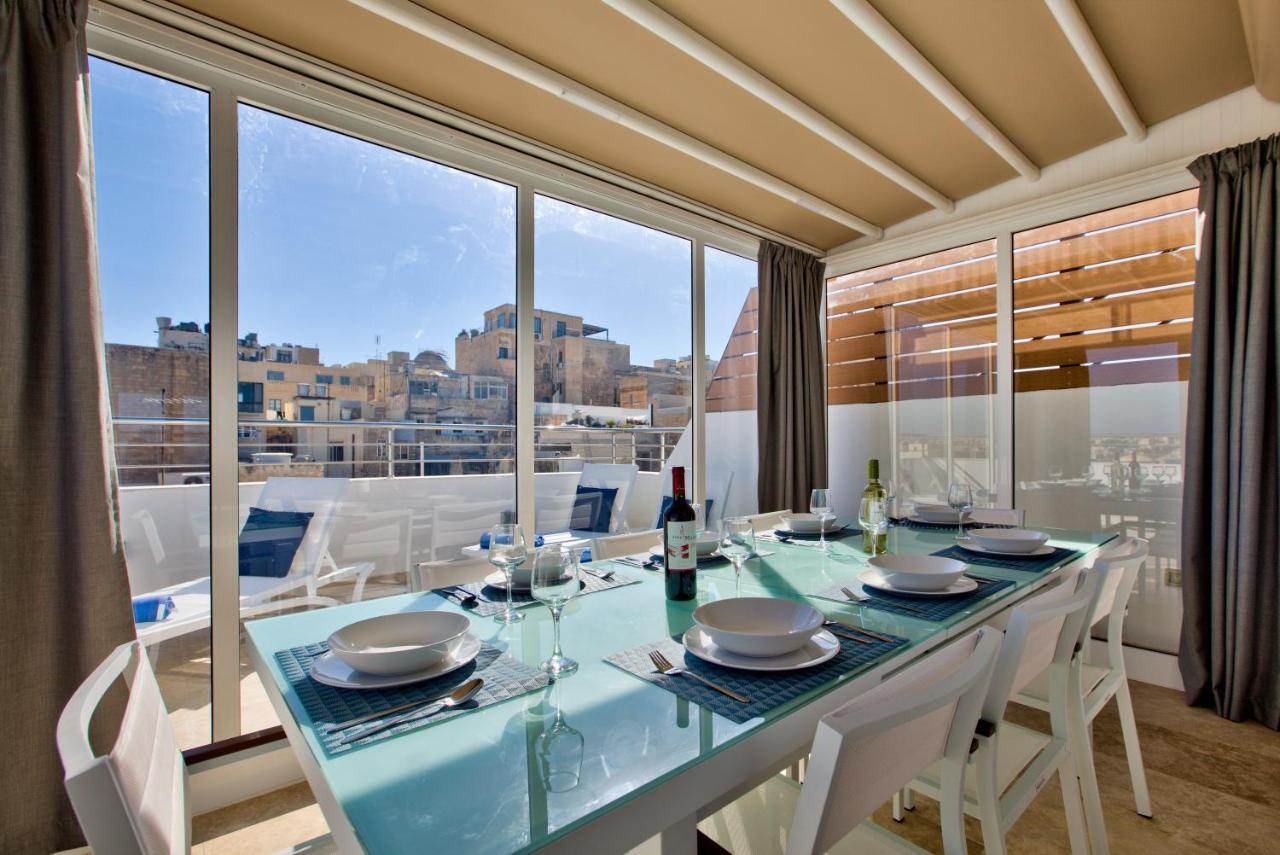 Valletta Luxury 4-Bedroom Duplex With Stunning Sea Views Private Terrace And Jacuzzi Екстериор снимка